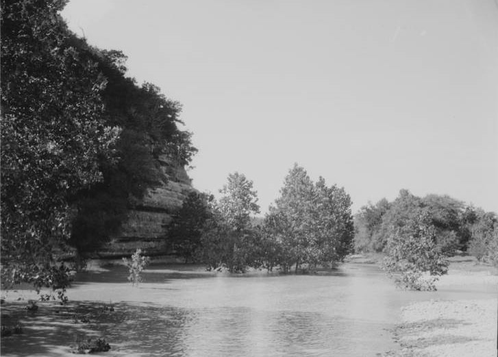 #26 Picture of a river flowing though Classen Ranch State Park, 1925