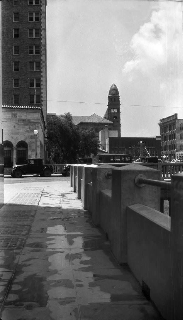 #49 Walkway outside north side of Smith-Young Tower, San Antonio, 1928
