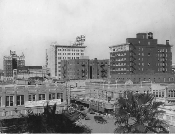 #64 Northeast corner of Military Plaza, San Antonio, 1927