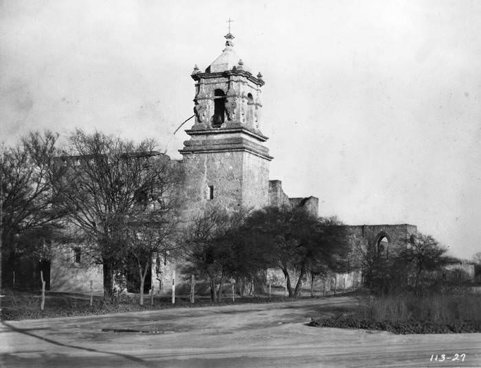 #103 Front exterior of church, Mission San Jose, 1927