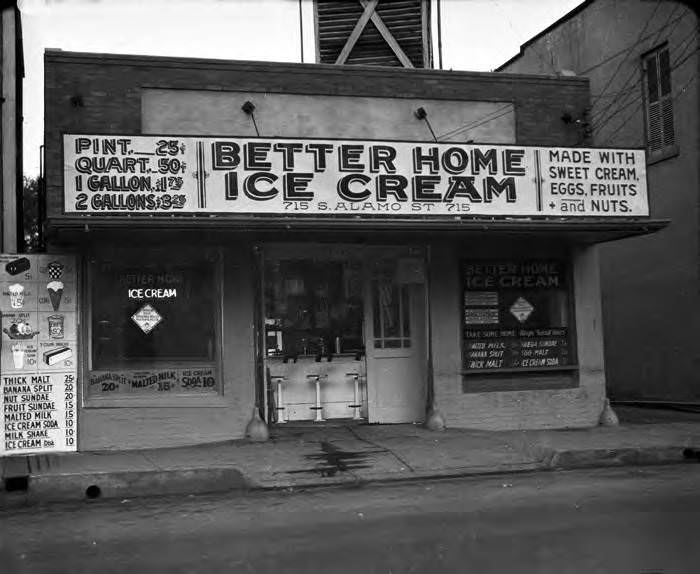 #119 Better Home Ice Cream Company, 715 S. Alamo Street, San Antonio, 1928