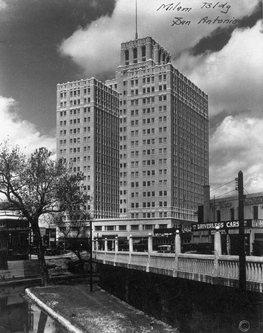 #120 Exterior of the Milam Building, 105-125 W. Travis Street, San Antonio, 1920s