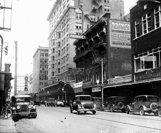 #9 Looking west on Houston Street, 1929.