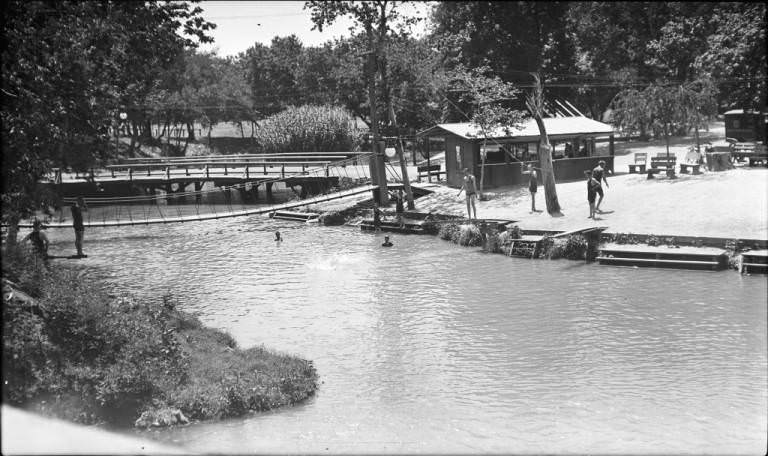 #2 The Lambert Beach Swimming Pool at Brackenridge Park on the San Antonio River, 1920