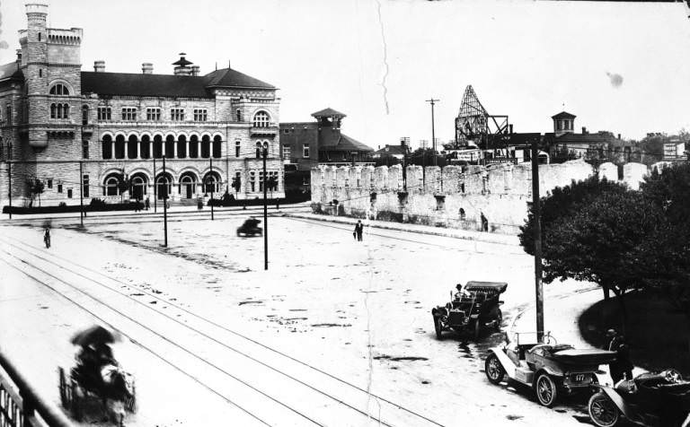#37 View of the north end of Alamo Plaza, 1921