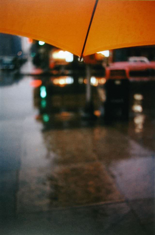 #4 Orange Umbrella, circa 1950