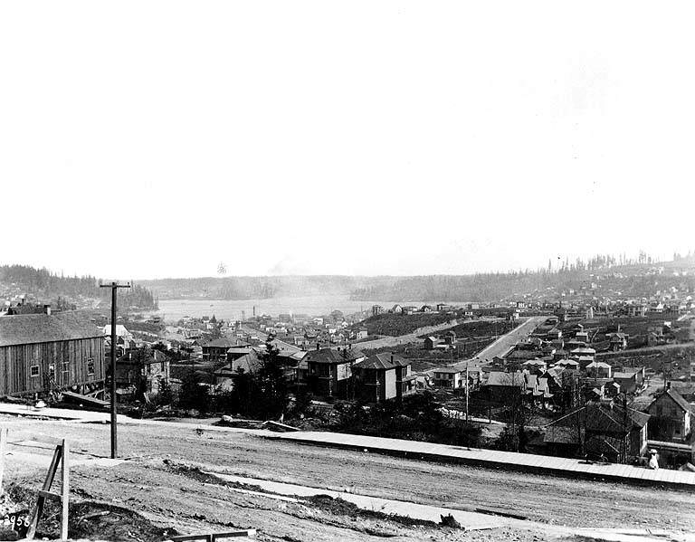 #126 Lake Union and Seattle from the south, 1890