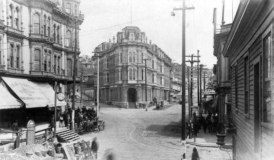 #42 Occidental Hotel between James St. and Yesler Way, 1885