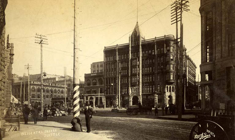 #45 Pioneer Building in Occidental Square, Seattle, 1889