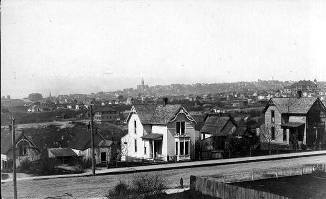 #78 Residential area of Seattle looking west, 1899