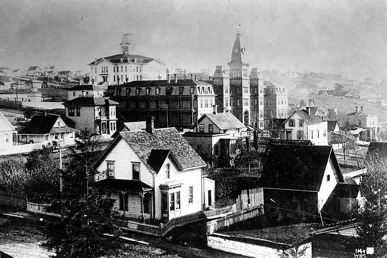 #52 Seneca St. and 4th Ave., looking southeast, 1887