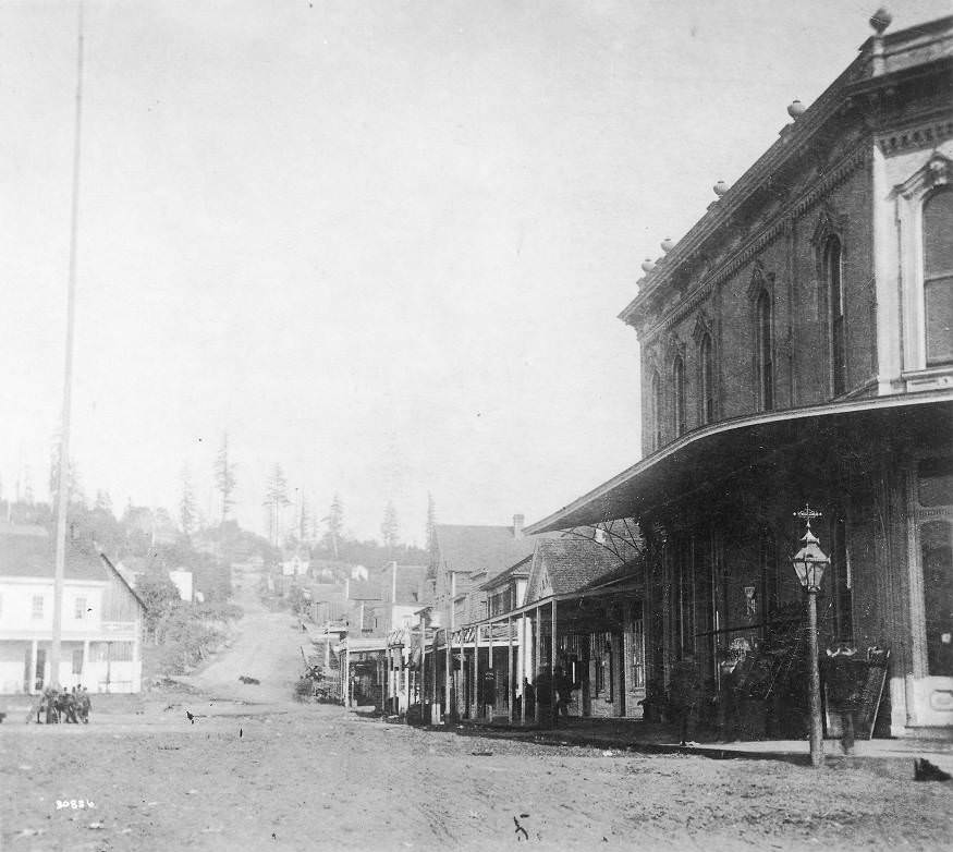 #5 Yesler Way from 1st Ave., 1875