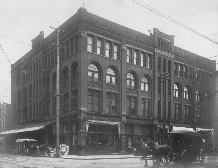 #90 State Building, corner of S. Main St. and Occidental Ave. S., 1891