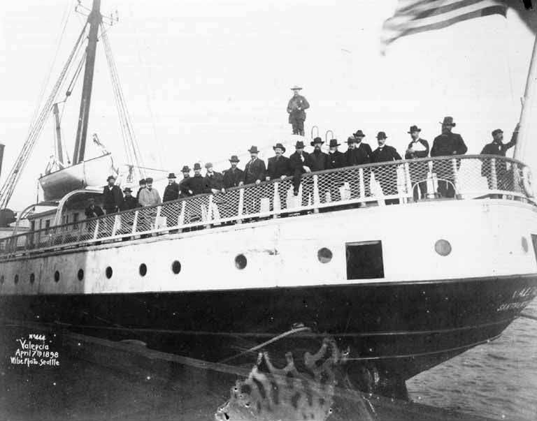 #176 Steamship Valencia leaving Seattle, April 7, 1898