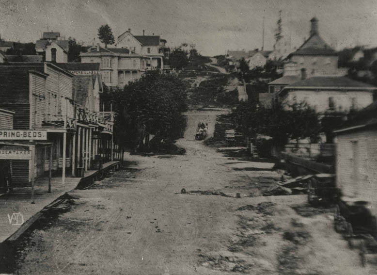 #40 Cherry St. looking east from 1st Ave. 1875