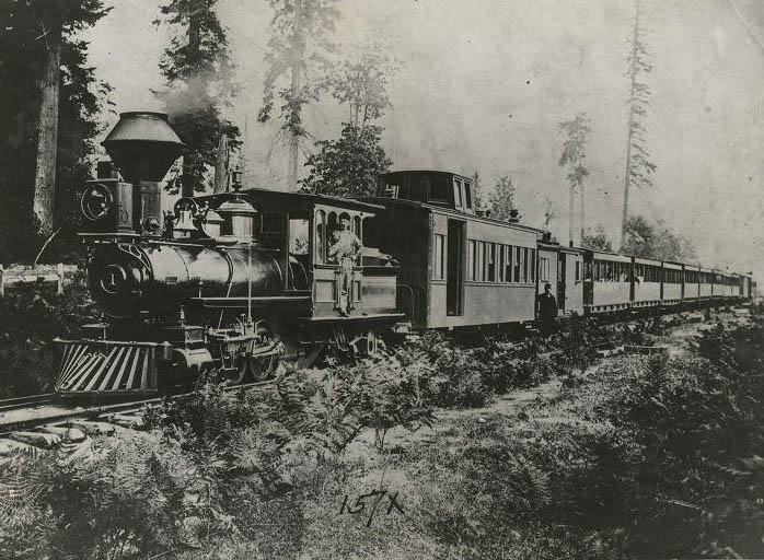 #44 First trip of Seattle and Walla Walla Railroad, March 7, 1877