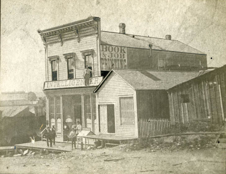 #46 Intelligencer Office near 1st Ave. and Cherry Street, 1876