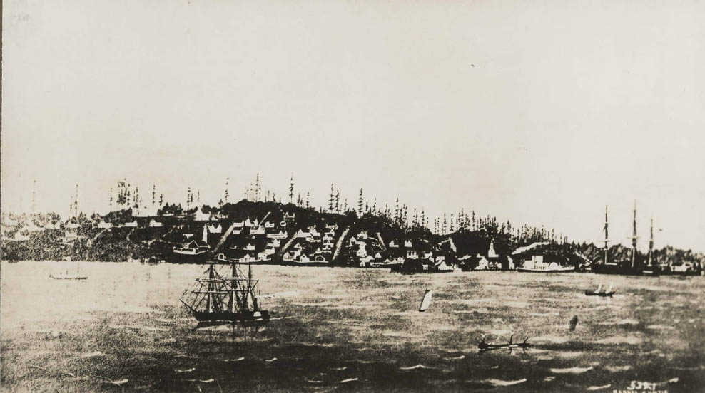 #9 Seattle from Elliott Bay, 1871