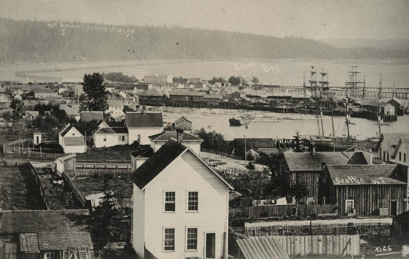 #57 View from 1st Ave. and Pike St. looking south 1878.