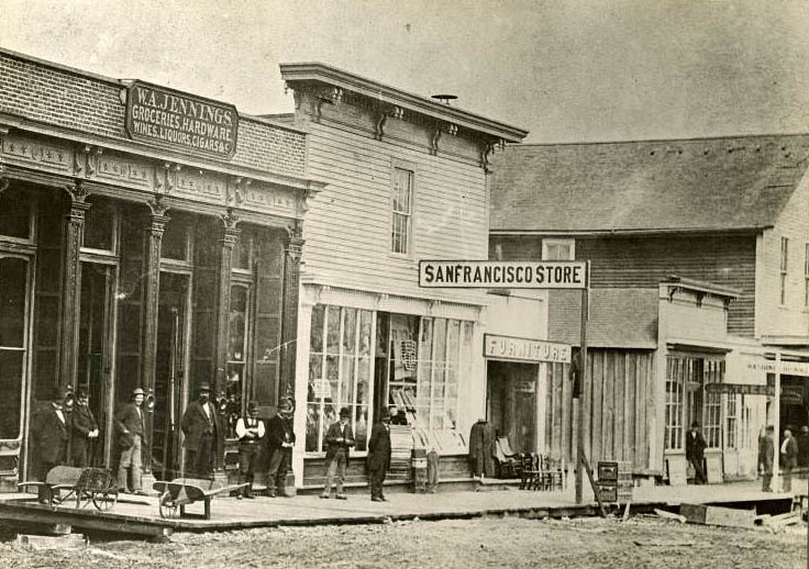 #64 View NW on 1st Ave. S. from S. Main Street, 1870