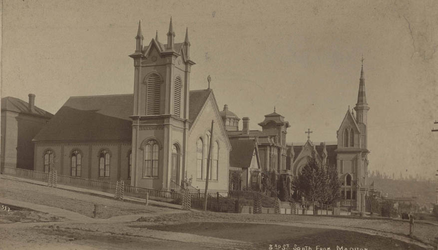 #72 First Presbyterian Church at 3rd Ave. and Madison Street, 1889