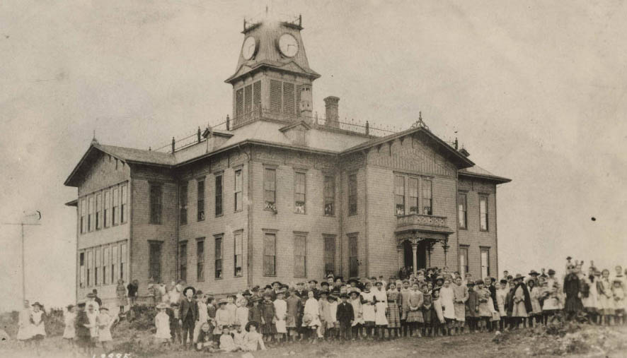 #85 Opening day of Central School, May 7, 1883