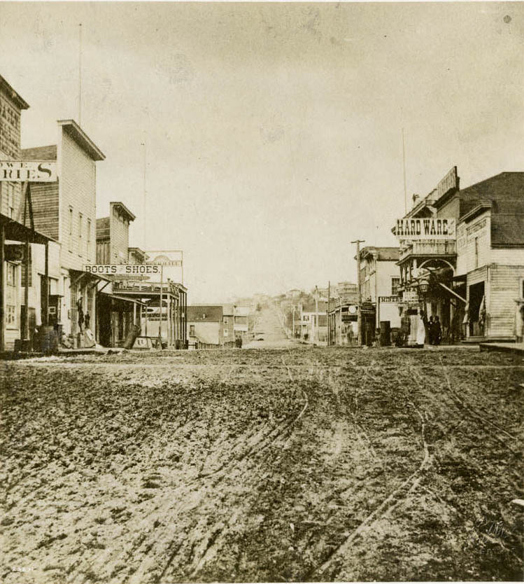 #112 View north from 1st Ave. and Cherry Street,1880