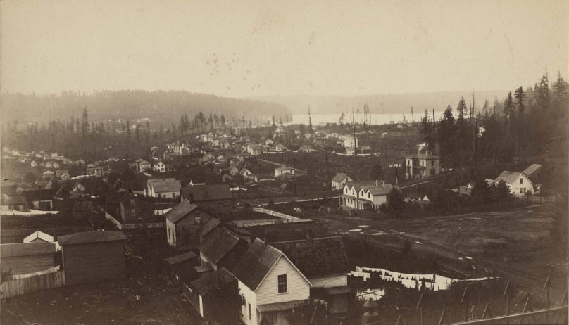 #114 View north from Central School, 1883