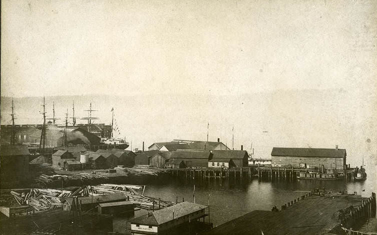 #129 Yesler’s wharf, 1887