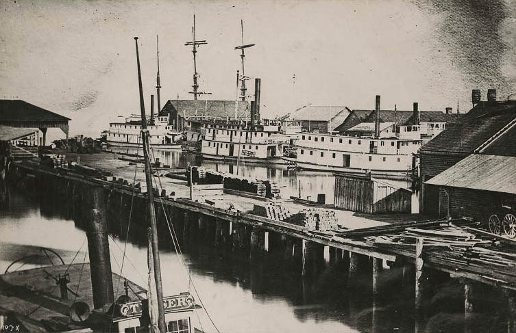 #130 Yesler’s wharf, 1885