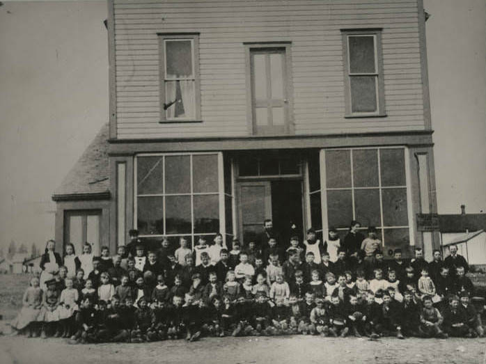 #132 Class of Fremont School, 1889