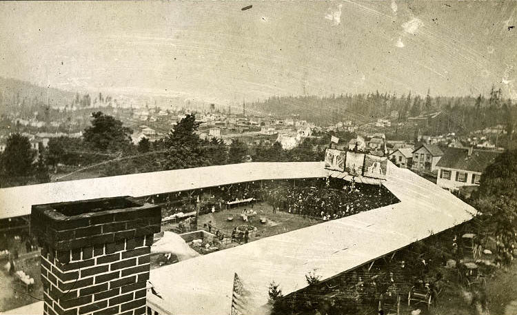 #137 Barbeque enclosure for Henry Villard’s visit, September 12, 1883