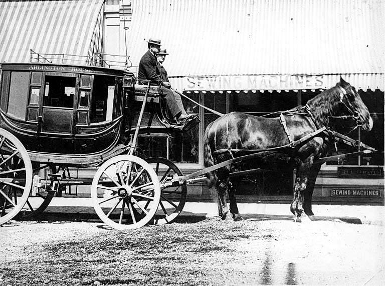 #2 Arlington House horse-drawn coach, 1879