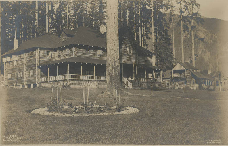 #189 Antlers Hotel on Lake Cushman, 1899