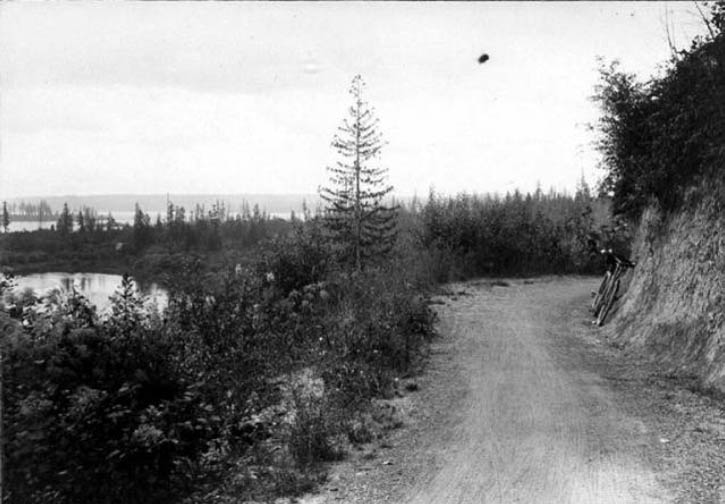 #12 Bicycle along the Lake Washington bicycle path, 1899