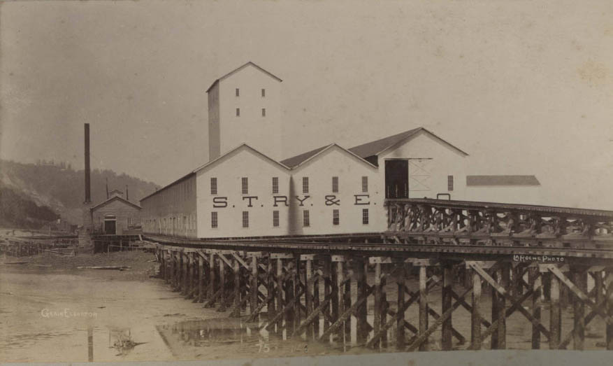 #236 Seattle Terminal and Railway Elevator Company grain elevator, 1890.
