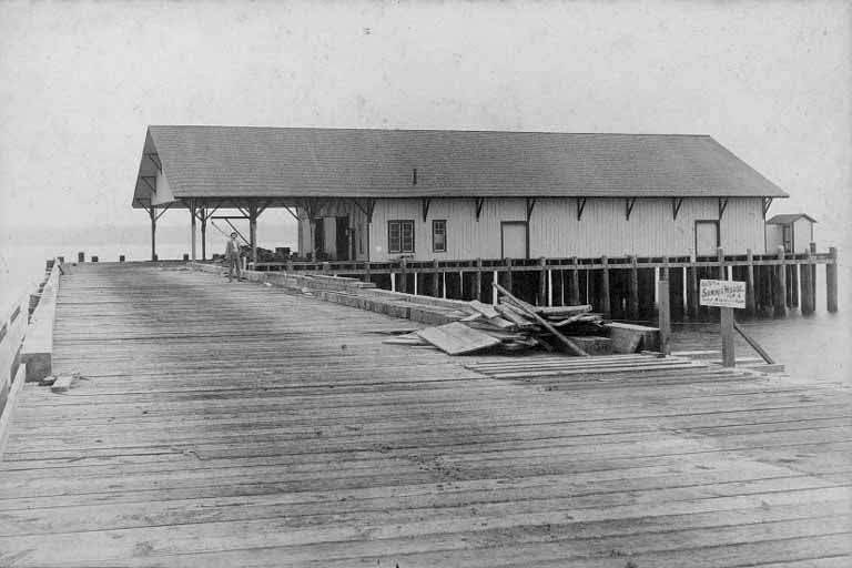 #16 Building at the end of a pier, possibly Ballard neighborhood, Seattle, October 1890