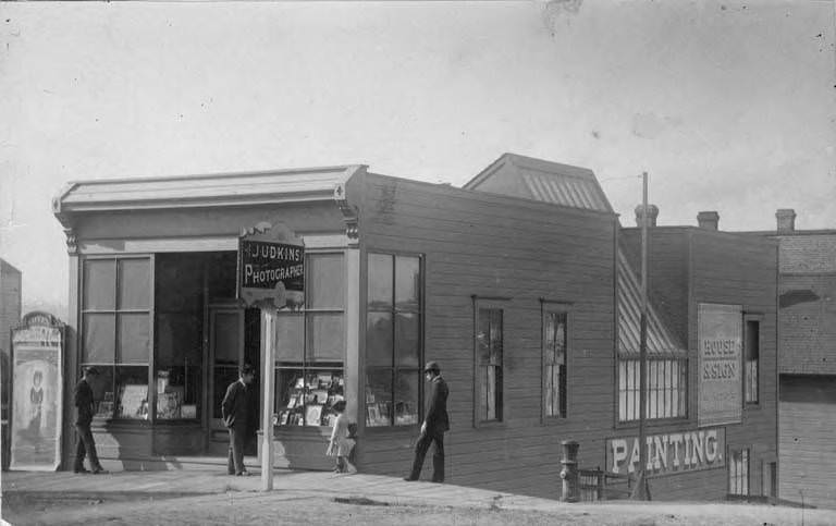 #5 David R. Judkins’ studio, Second and Columbia Streets, Seattle, 1888