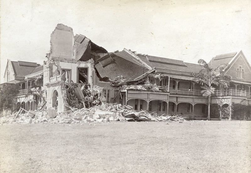 #21 Mico College after the 1907 Earthquake, Kingston, Jamaica