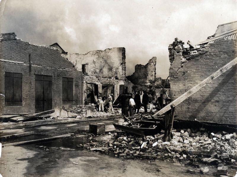 #3 Cleaning up the damage, Kingston, 1907