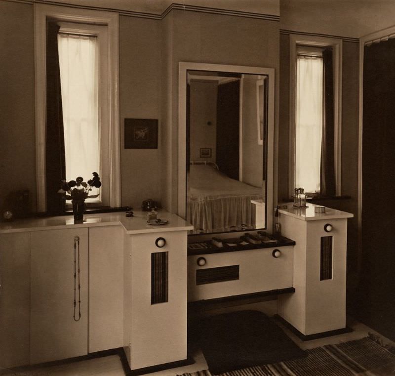 #15 Bedroom interior, 1930s