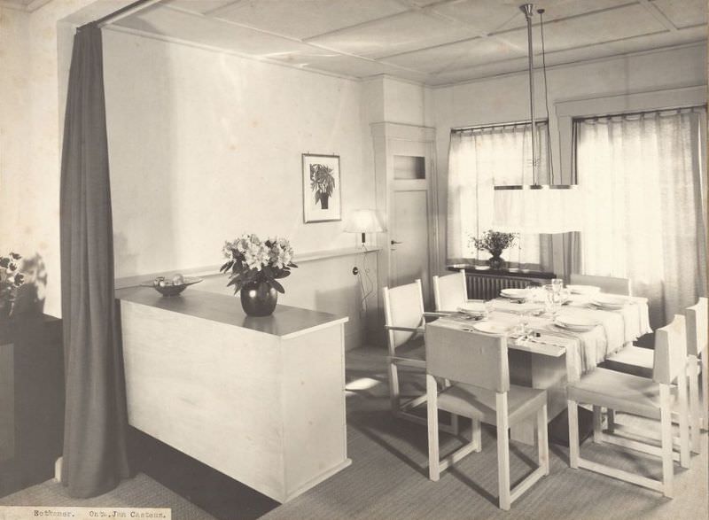 #21 Dining room interior, 1930s