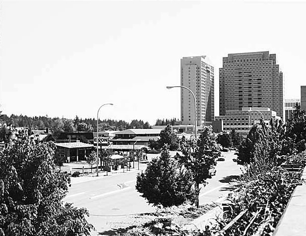 #15 Bellevue Place and Hyatt Hotel, Bellevue, May 14, 1989