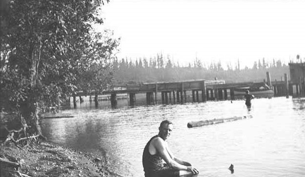 #17 Climie Hill on beach at Meydenbauer Bay, Bellevue, 1920