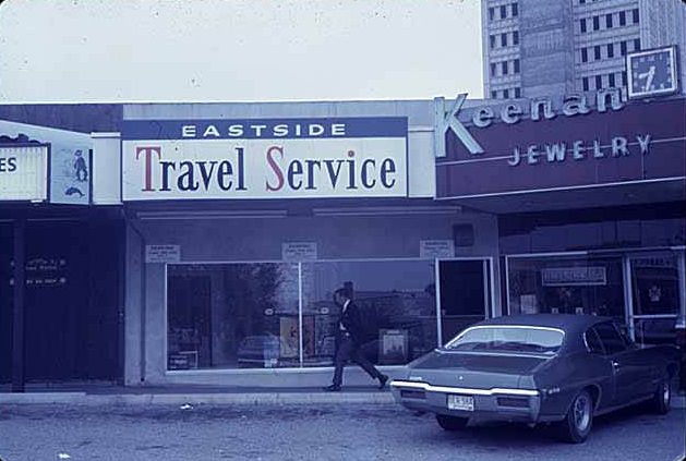#69 Eastside Travel Service and Keenan Jewelry, Bellevue, 1969