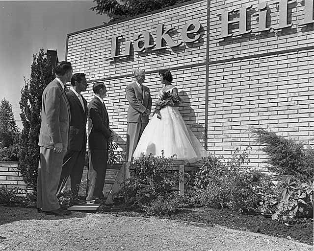 #50 Governor Arthur Langlie dedicating Lake Hills community, 1955
