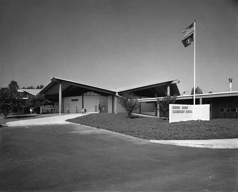 #15 Surrey Down Elementary School, 609 112th Ave SE, Bellevue, Washington, 1960