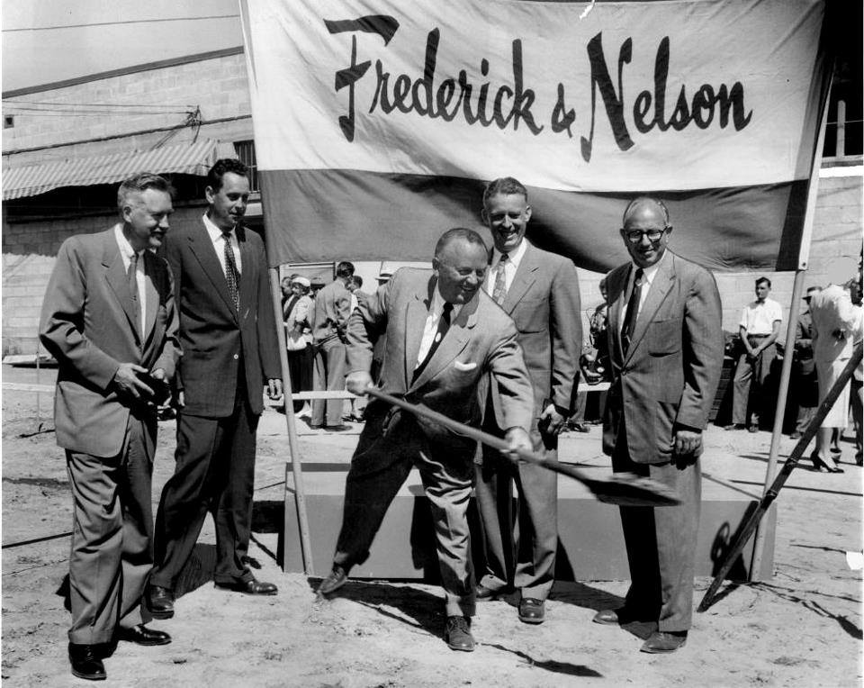 #15 Ground breaking for the Fredrick & Nelson store at Bellevue Square, 1955.