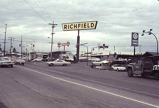 #39 116th Avenue NE looking north, Bellevue, 1969