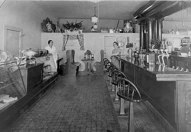 #26 Addie Hurley and Gladys Younger in Charley Younger’s Candy Shop, Bellevue, 1930